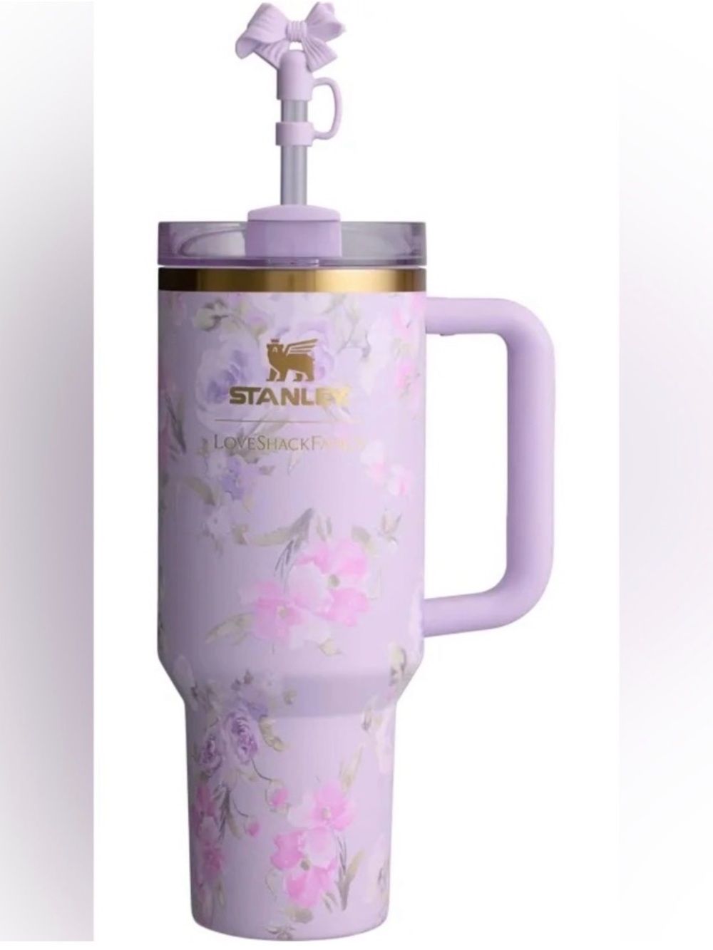 Stanley x LoveShackFancy Quencher 40oz in Happy Thoughts - NEW in box